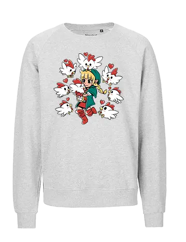 Chicken Queen - chicken, huhn, hero of time, gaming - Fairtrade Sweatshirt