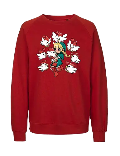 Chicken Queen - chicken, huhn, hero of time, gaming - Fairtrade Sweatshirt