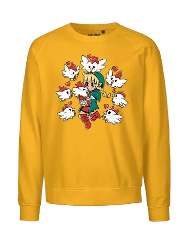 Chicken Queen - chicken, huhn, hero of time, gaming - Fairtrade Sweatshirt