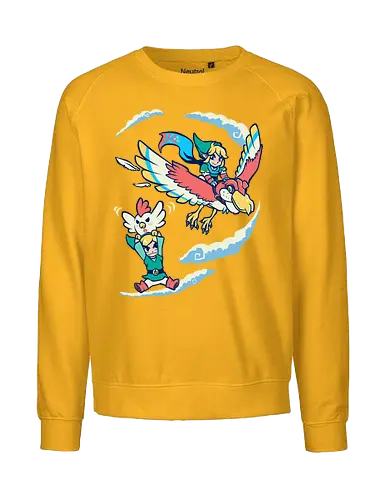 Better Way to Fly - hero of time, gaming, chicken - Fairtrade Sweatshirt