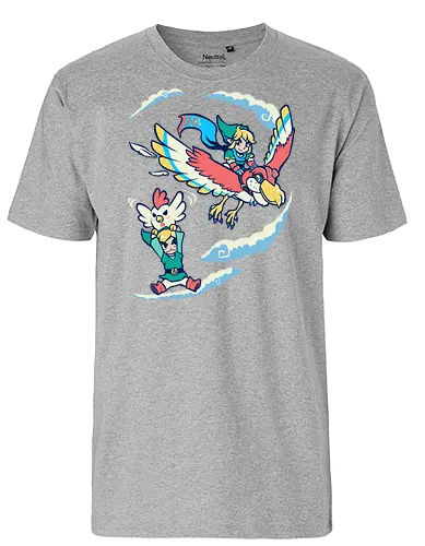 Better Way to Fly - hero of time, gaming, chicken - Fairtrade T-Shirt