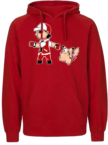Trainer between Worlds - pocket, monster, mashup, hero of time, gaming - Fairtrade Hoodie