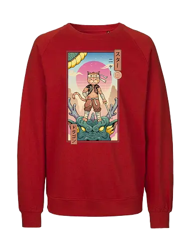 Dragon Meowster - drache, dragon, katze, cat, meow - Fairtrade Sweatshirt