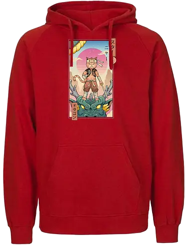 Dragon Meowster - drache, dragon, katze, cat, meow - Fairtrade Hoodie