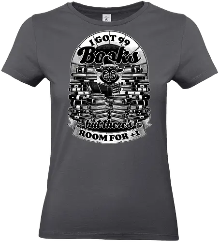 I got 99 Books - cat, witch, book, buch, bücher, katze - Standard T-Shirt (Frauen)