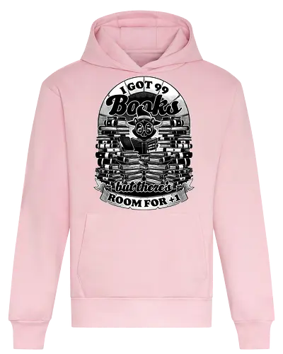 I got 99 Books - cat, witch, book, buch, bücher, katze - Heavyweight Hoodie