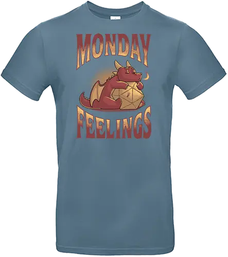 RPG Monday Feelings - dice, würfel, rpg, pen and paper - Standard T-Shirt