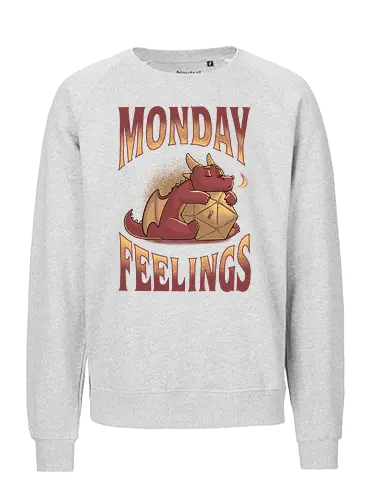 RPG Monday Feelings - dice, würfel, rpg, pen and paper - Fairtrade Sweatshirt