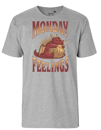 RPG Monday Feelings - dice, würfel, rpg, pen and paper - Fairtrade T-Shirt
