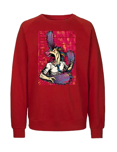 Unicorn Saw Man - chainsaw, einhorn, unicorn, anime, parody - Fairtrade Sweatshirt