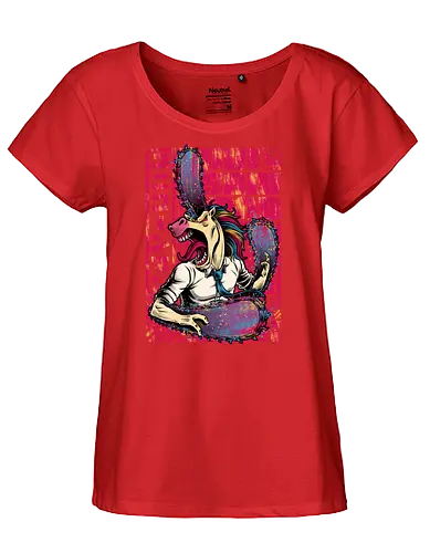 Unicorn Saw Man - chainsaw, einhorn, unicorn, anime, parody - Fairtrade Girl Shirt
