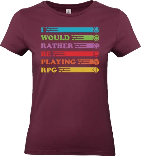 I would rather be playing RPG