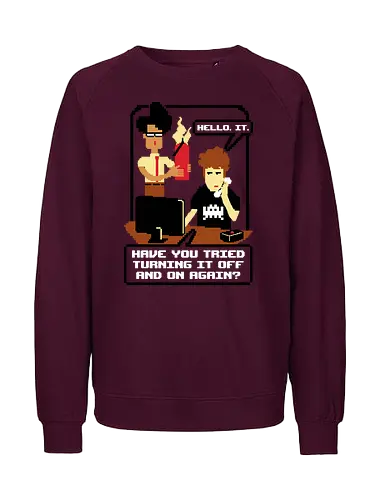 Tech Support - it, crowd, sitcom, tv, support - Fairtrade Sweatshirt
