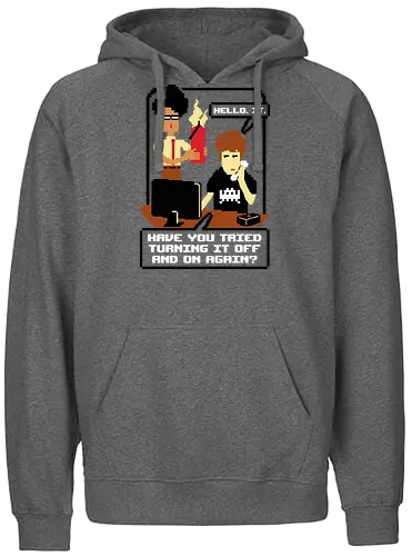 Tech Support - it, crowd, sitcom, tv, support - Fairtrade Hoodie