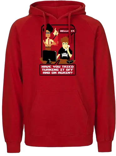 Tech Support - it, crowd, sitcom, tv, support - Fairtrade Hoodie
