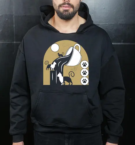 Coffee Cats Art Déco