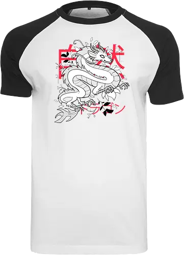 Dragon's Soul - dragon, drache, china, chiConsolee - Raglan T-Shirt