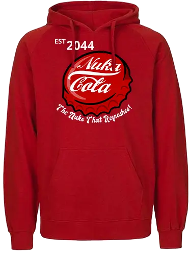 Est. 2044 - cola, cap, bottle, vault - Fairtrade Hoodie