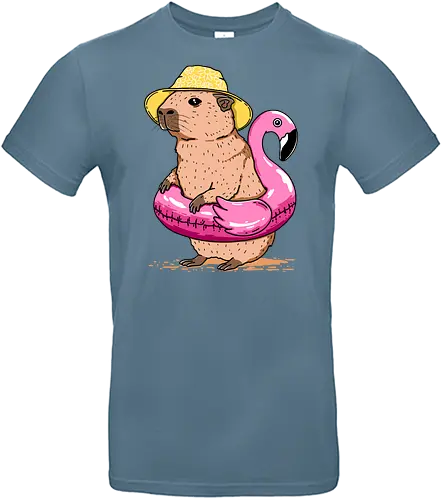 Capy Summer - capybara, summer, sommer, holiday, urlaub - Standard T-Shirt