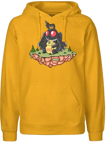 Healthy Drink - moth, mothman, flower, vampire, nektar, motte - Fairtrade Hoodie