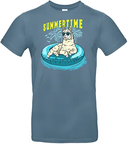 Summer Alpaca - sommer, summertime, alpaca, llama, holiday, urlaub - Standard T-Shirt