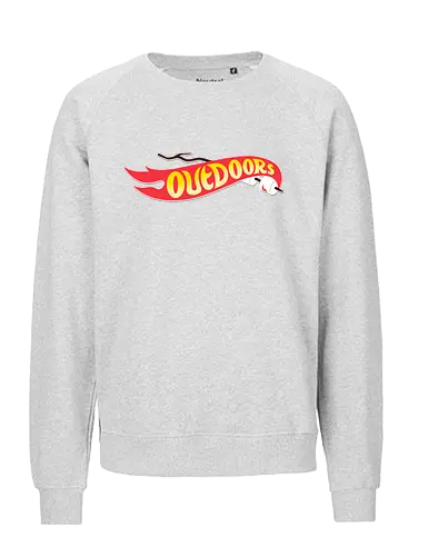 Outdoors! - outdoor, marshmallow, bonfire, camping, wheels, retro, 90s - Fairtrade Sweatshirt