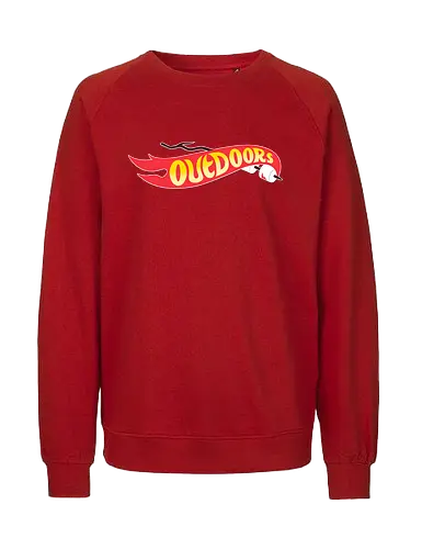 Outdoors! - outdoor, marshmallow, bonfire, camping, wheels, retro, 90s - Fairtrade Sweatshirt