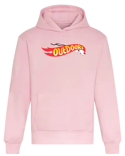 Outdoors! - outdoor, marshmallow, bonfire, camping, wheels, retro, 90s - Heavyweight Hoodie