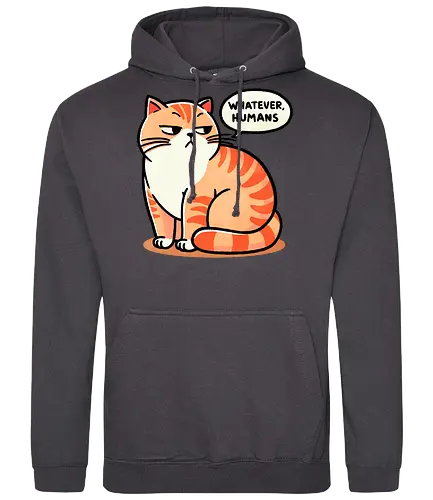 Whatever - cat, katze, whatever, human - Standard Hoodie