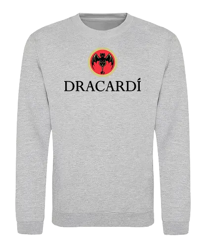 Dracardi - dragon, drache, zähmen, tame, rum, mashup - Sweatshirt