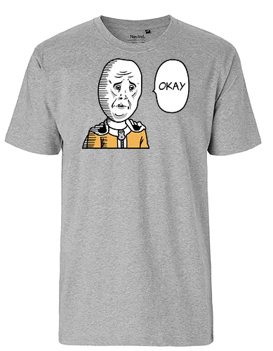 Hero Meme! - hero, anime, manga, punch, superhero - Fairtrade T-Shirt