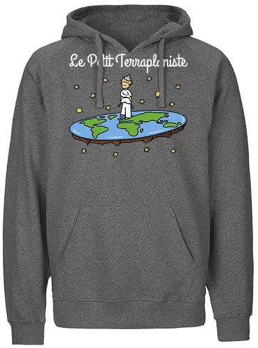 Le Petit Terraplaniste - scheibe, prinz, prince, flat rth, flatrther - Fairtrade Hoodie