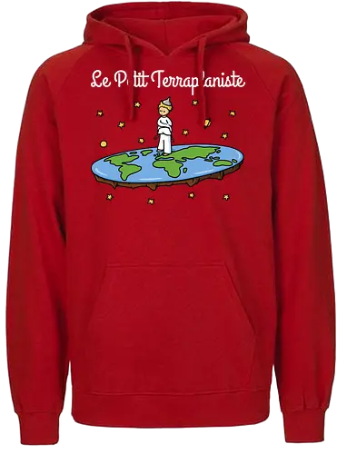 Le Petit Terraplaniste - scheibe, prinz, prince, flat rth, flatrther - Fairtrade Hoodie