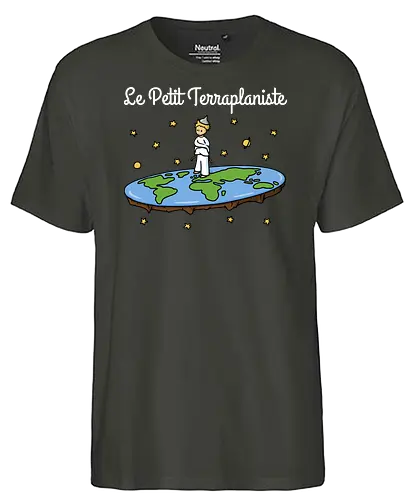 Le Petit Terraplaniste - scheibe, prinz, prince, flat rth, flatrther - Fairtrade T-Shirt