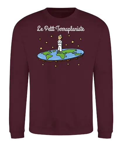 Le Petit Terraplaniste - scheibe, prinz, prince, flat rth, flatrther - Sweatshirt