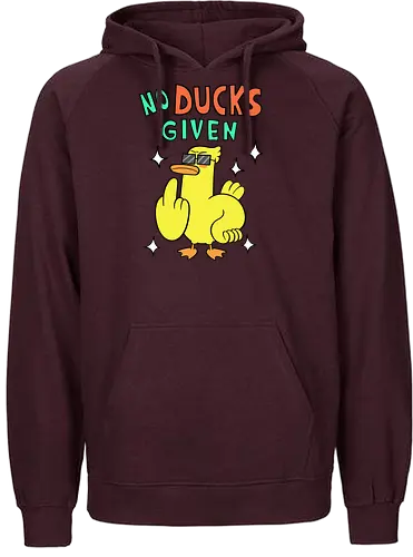No Ducks Given - duck, ente, statement - Fairtrade Hoodie