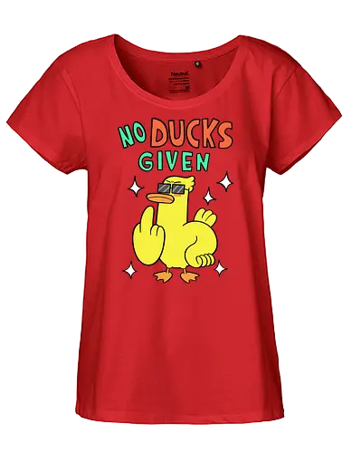 No Ducks Given - duck, ente, statement - Fairtrade Girl Shirt