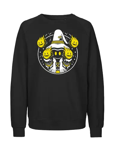 Black Mage Pyro - Final, Fantasy, Wizard - Fairtrade Sweatshirt
