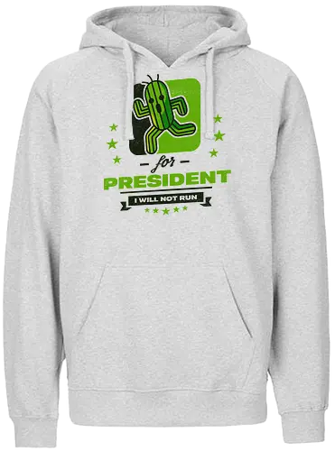 Cactus for President - Final, Fantasy, Cactus - Fairtrade Hoodie