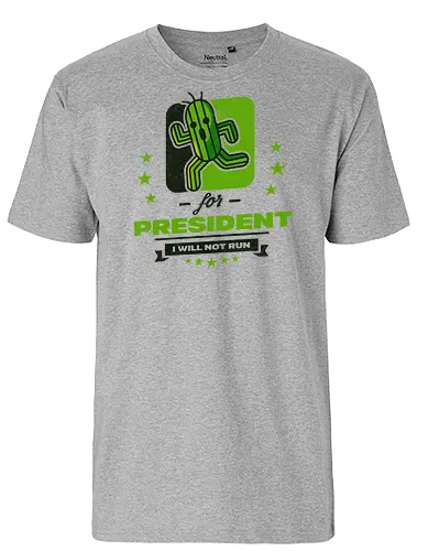 Cactus for President - Final, Fantasy, Cactus - Fairtrade T-Shirt