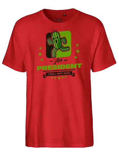 Cactus for President - Final, Fantasy, Cactus - Fairtrade T-Shirt