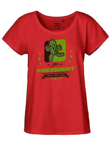Cactus for President - Final, Fantasy, Cactus - Fairtrade Girl Shirt