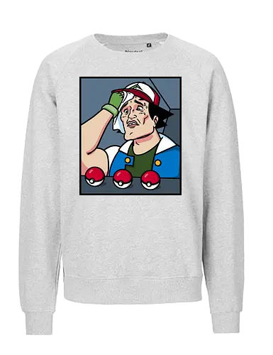 Hard Decision - meme, pocket, monster, starter - Fairtrade Sweatshirt