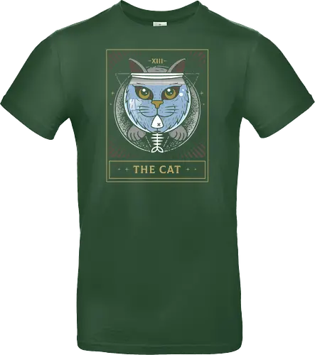 Fish Bowl Cat Tarot Card