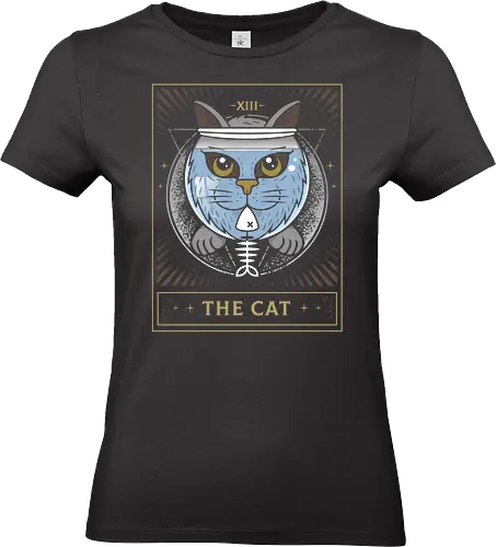 Fish Bowl Cat Tarot Card