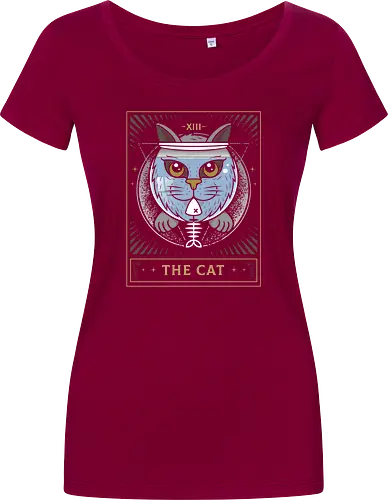 Fish Bowl Cat Tarot Card