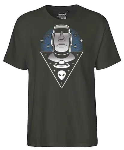 Moai Conspiracy - Statue, ster Island - Fairtrade T-Shirt