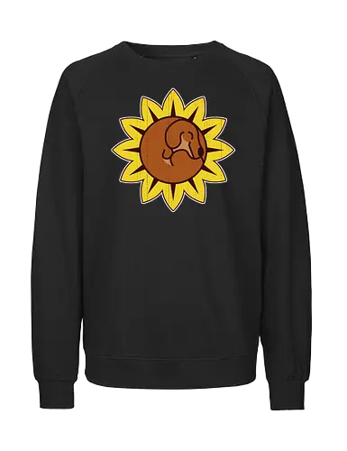 Teckel Flower - Dachshund, Cute, Sunflower - Fairtrade Sweatshirt