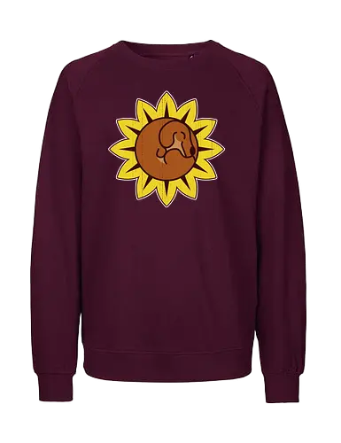 Teckel Flower - Dachshund, Cute, Sunflower - Fairtrade Sweatshirt