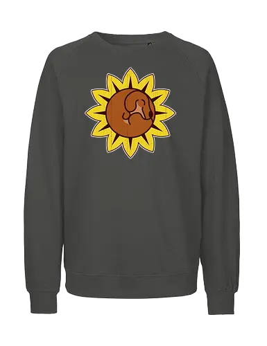 Teckel Flower - Dachshund, Cute, Sunflower - Fairtrade Sweatshirt